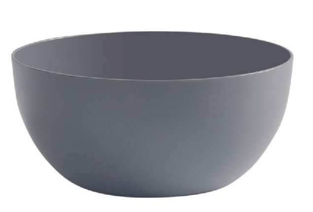 BOWL PLASTICO 18 CM GRIS