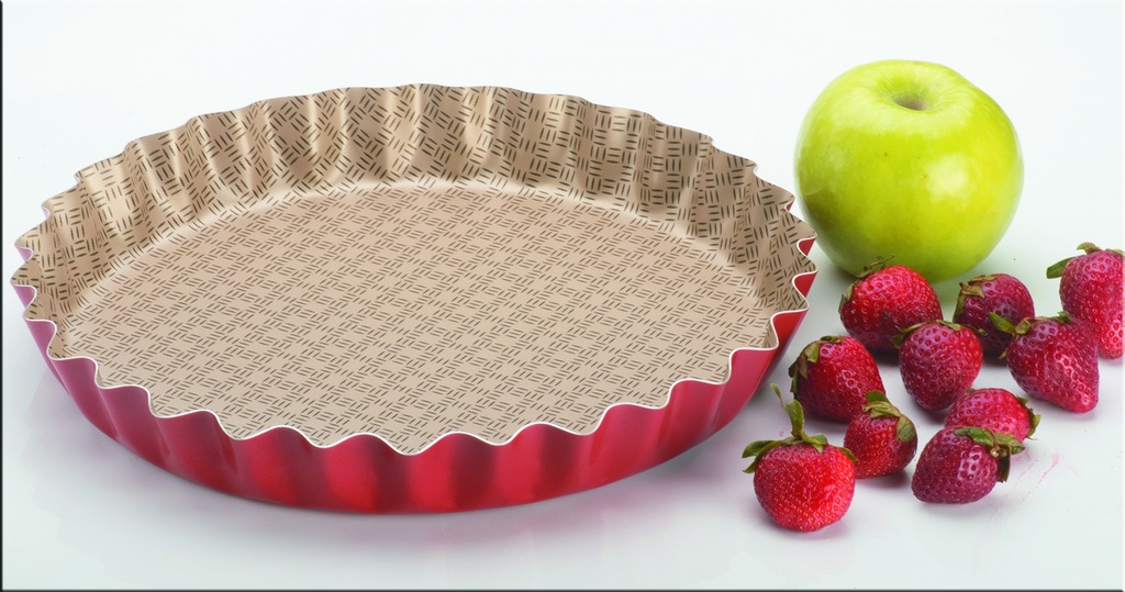 TARTERA ANTIADHERENTE BORDO 28 CM "LINEA RIVOLI"