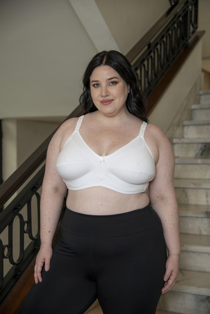 CORPIÑO REDUCTOR EN ALGODÓN CON LYCRA ULTRA REFORZADO  -- BLANCO -- 105