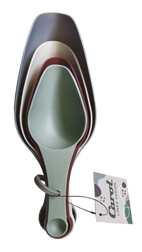 [1054] CUCHARAS DE MEDICIÓN SET X 4  (TAZA-ML-CUCHARA) 