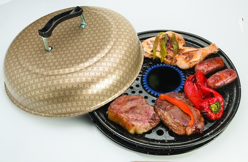 [1136] PARRILLA CIRCULAR Nº2 "LINEA RIVOLI" C/TAPA ANTIADHER