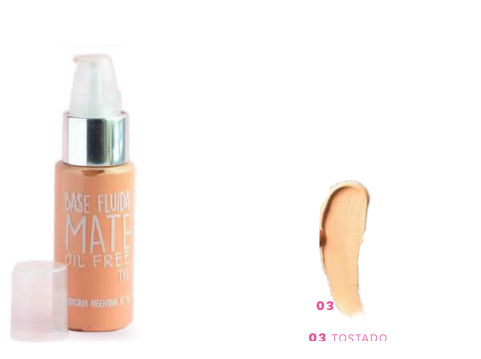 [1845] BASE FLUIDA MATE TONO 03 TOSTADO