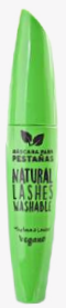 [1856] MASCARA VEGANA NATURAL LASHES WASHABLE