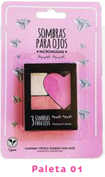 [1924] TRIO DE SOMBRAS EN BLISTER CORAZON PALETA 01